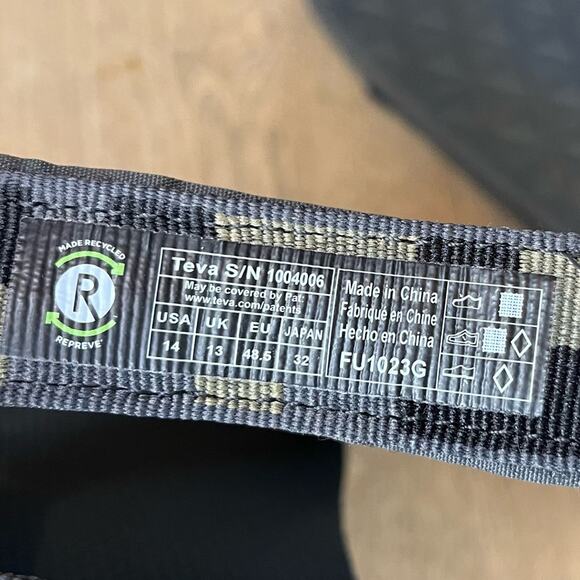 Teva Universal Sandal Men’s Size 14 Checkerboard Pottery Black/Taupe Outdoor - Picture 4 of 5